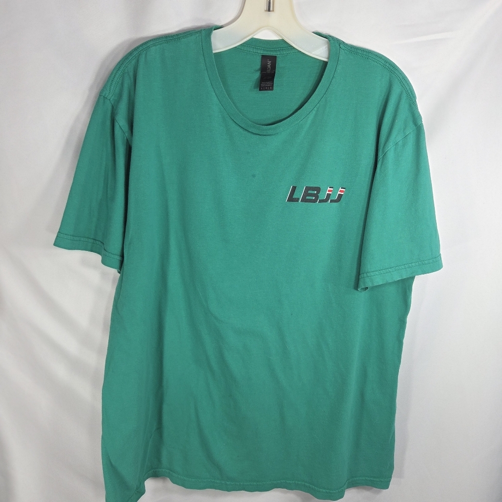 Gildan Green LBJJ Hockey Team Gorilla Short Sleeve Tee Shirt Size Large